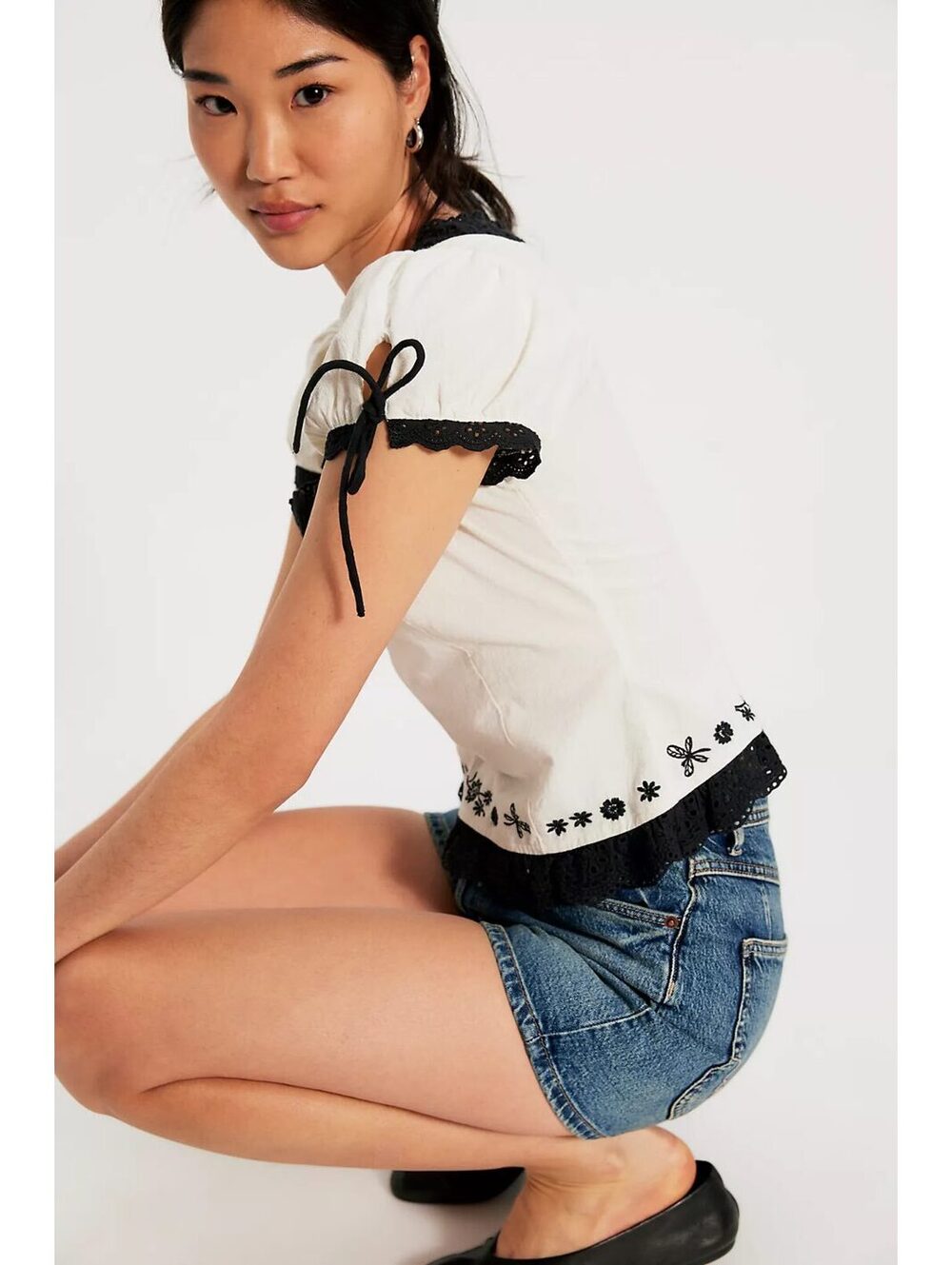 FREE PEOPLE Spencer Embroidered Blouse - Picture 3 of 5